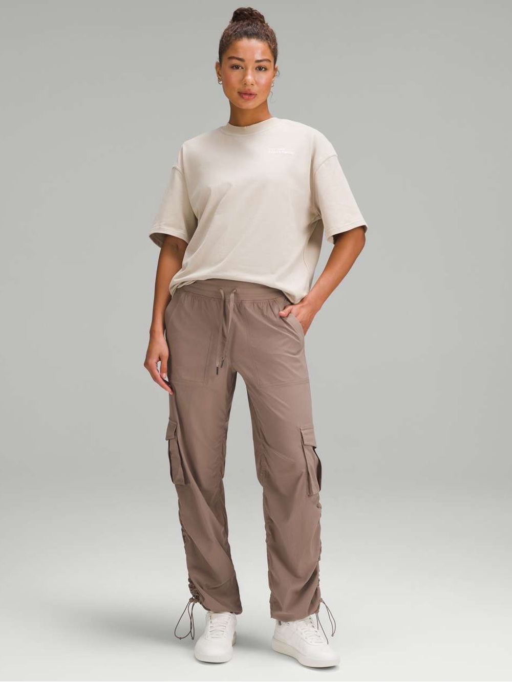 Lululemon Dance Studio Relaxed Fit Mid-Rise Cargo Pant Taupetastic M